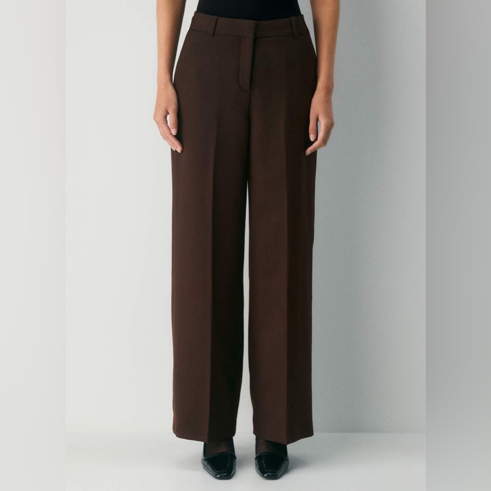 aritzia sylvan wool pant 0 brown
